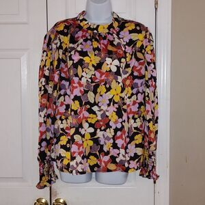 Who what Wear floral blouse  Sz XXL NWOT